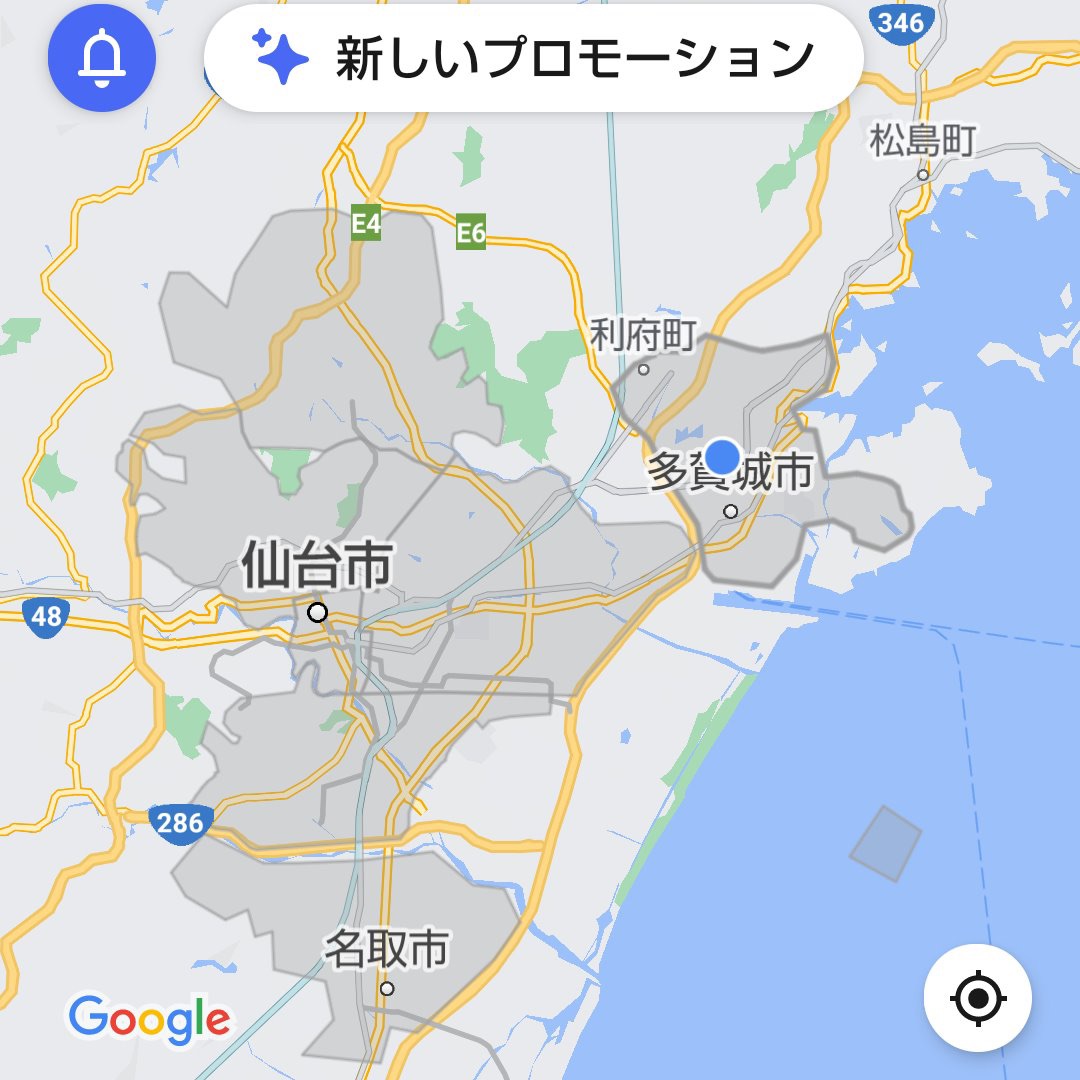 ドアダッシュ仙台マップ
